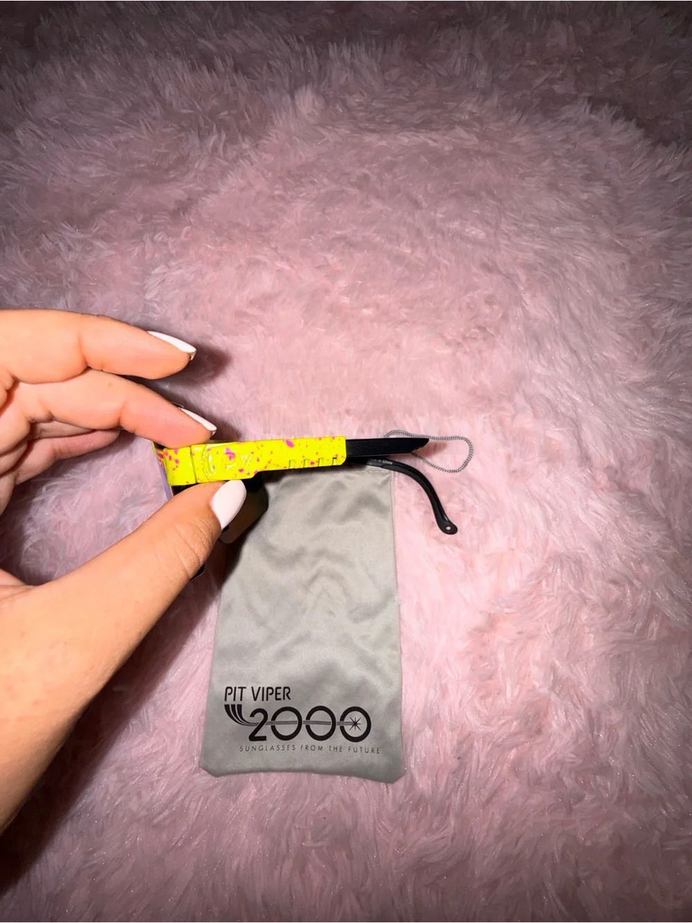 Pit Viper Neon Yellow Multicolor Shield Goggles